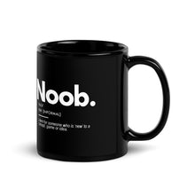 Load image into Gallery viewer, The Definition of 'Noob' Black Mug