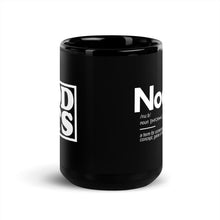 Load image into Gallery viewer, The Definition of 'Noob' Black Mug