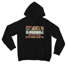 Load image into Gallery viewer, Black Dawid Does Tech Stuff Hoodie with Dawid's Death Match Arena of Death Featuring GT1030 VS GT710