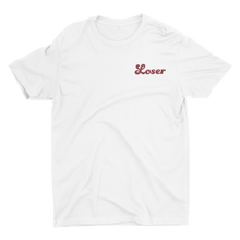 Load image into Gallery viewer, T-Shirt Loser text over left chest white