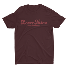 Load image into Gallery viewer, Loser Nitro Suck-Face Edition T-Shirt Oxblood Black