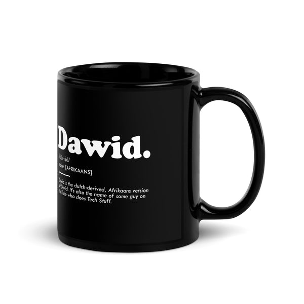 The Definition of 'Dawid' Black Mug