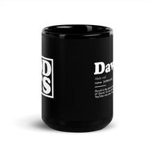 Load image into Gallery viewer, Dawid Definition Black Mug
