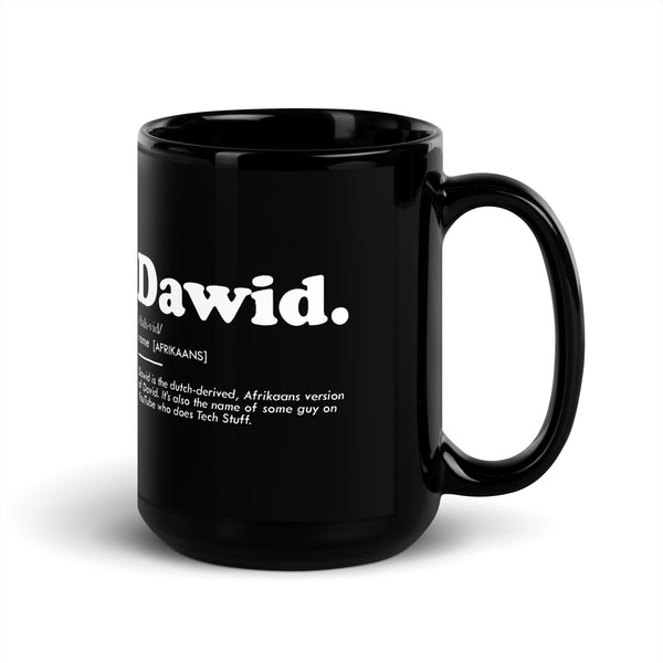Dawid Definition Black Mug