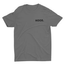 Load image into Gallery viewer, T-Shirt Noob text over left chest Asphalt Grey

