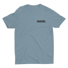 Load image into Gallery viewer, T-Shirt Noob text over left chest Steel Blue 
