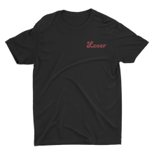 Load image into Gallery viewer, T-Shirt Loser text over left chest Black
