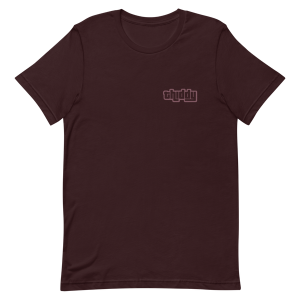 Dark Maroon Tshirt - thiddy 30 on chest
